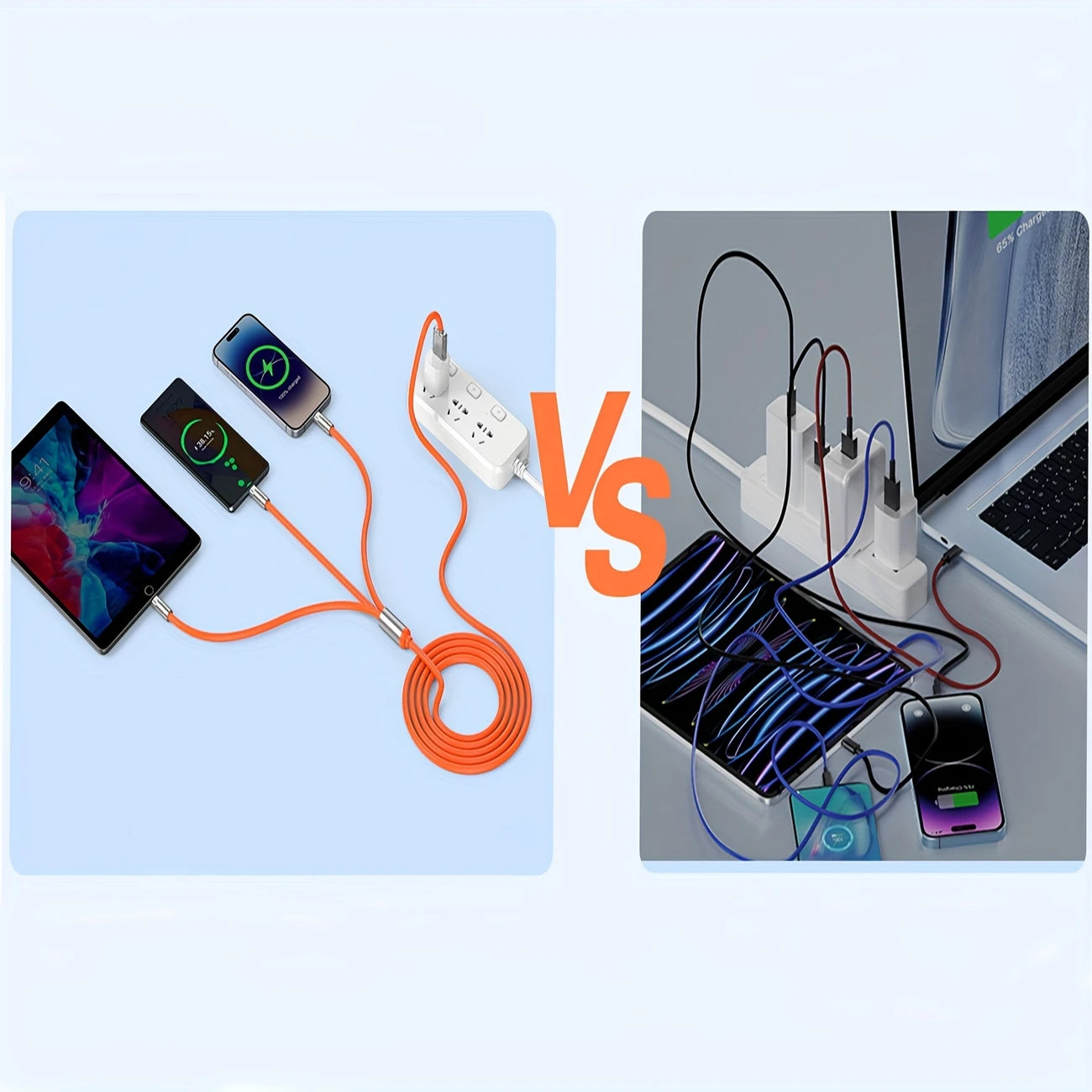 TriCharge™ 3台同時に、超速充電。